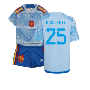 2022-2023 Spain Away Mini Kit (Ansu Fati 25)