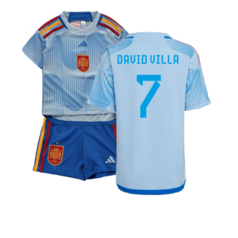 2022-2023 Spain Away Mini Kit (David Villa 7)