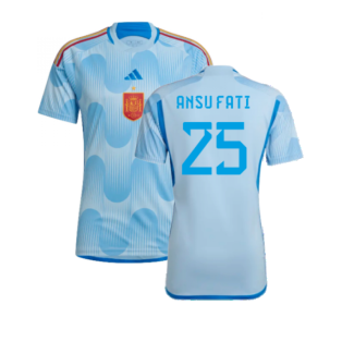 2022-2023 Spain Away Shirt (Ansu Fati 25)