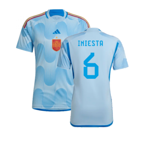 2022-2023 Spain Away Shirt (Iniesta 6)