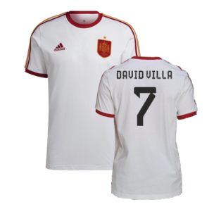 2022-2023 Spain DNA 3S Tee (White) (David Villa 7)