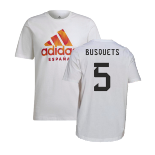 2022-2023 Spain DNA Graphic Tee (White) (Busquets 5)