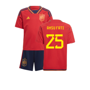 2022-2023 Spain Home Mini Kit (Ansu Fati 25)