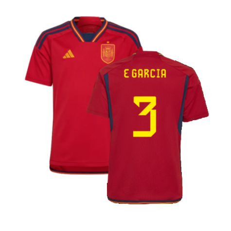 2022-2023 Spain Home Shirt (Kids) (E Garcia 3)