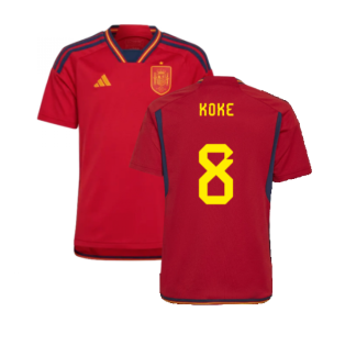 2022-2023 Spain Home Shirt (Kids) (Koke 8)