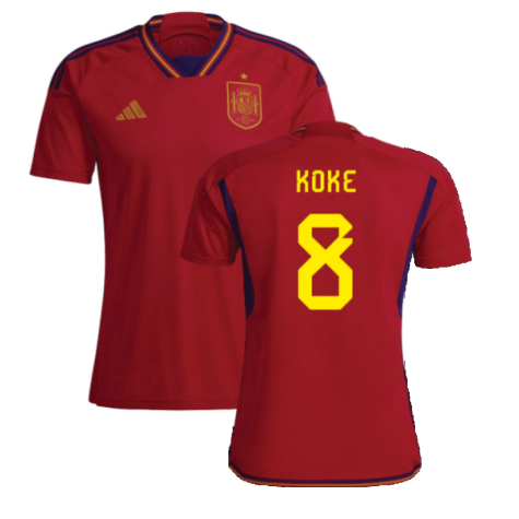 2022-2023 Spain Home Shirt (KOKE 8)