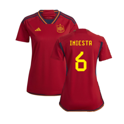 2022-2023 Spain Home Shirt (Ladies) (Iniesta 6)