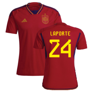 2022-2023 Spain Home Shirt (LAPORTE 24)