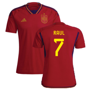 2022-2023 Spain Home Shirt (RAUL 7)