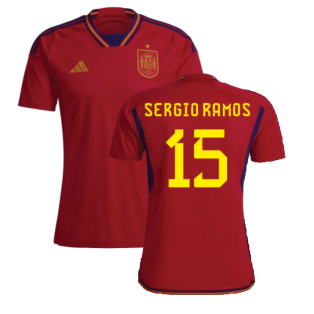 2022-2023 Spain Home Shirt (SERGIO RAMOS 15)
