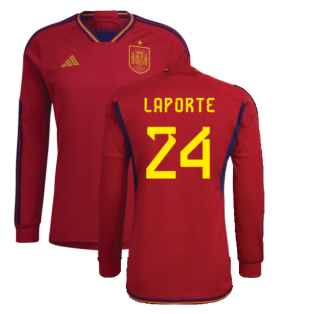 2022-2023 Spain Long Sleeve Home Shirt (LAPORTE 24)