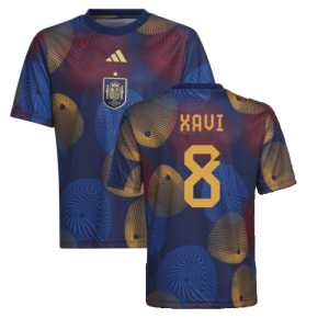 2022-2023 Spain Pre-Match Shirt (Kids) (XAVI 8)