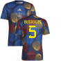 2022-2023 Spain Pre-Match Shirt (Navy) (BUSQUETS 5)