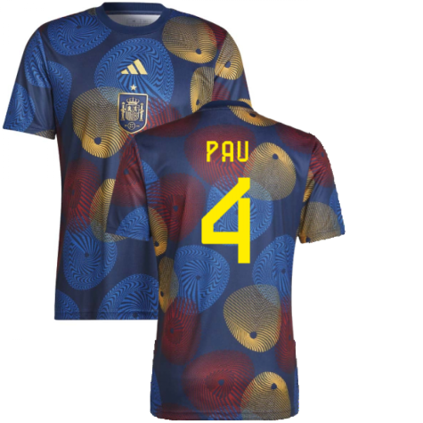 2022-2023 Spain Pre-Match Shirt (Navy) (PAU 4)