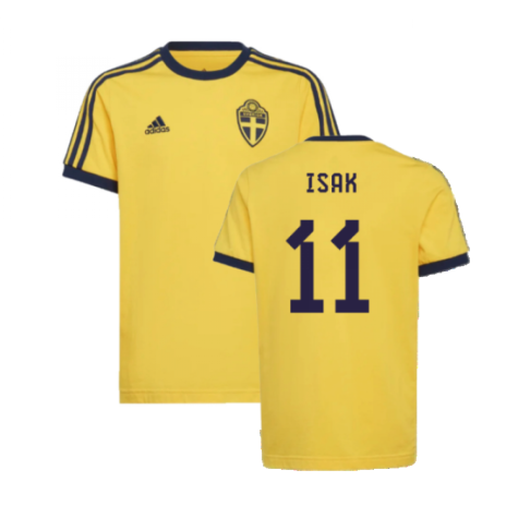 2022-2023 Sweden 3S Tee (Yellow) - Kids (ISAK 11)