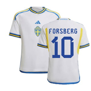 2022-2023 Sweden Away Shirt (Kids) (FORSBERG 10)