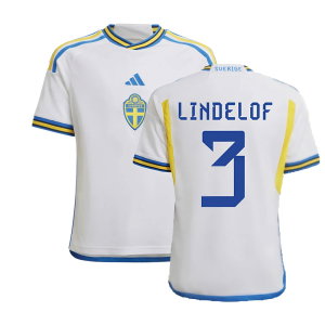 2022-2023 Sweden Away Shirt (Kids) (LINDELOF 3)