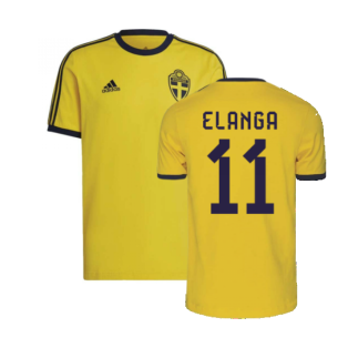 2022-2023 Sweden DNA 3S Tee (Yellow) (ELANGA 11)
