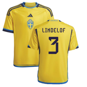 2022-2023 Sweden Home Shirt (Kids) (LINDELOF 3)