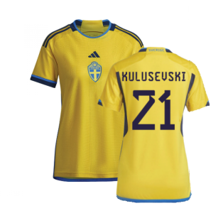 2022-2023 Sweden Home Shirt (Ladies) (KULUSEVSKI 21)