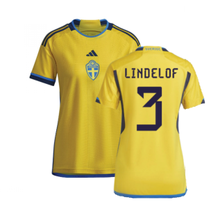 2022-2023 Sweden Home Shirt (Ladies) (LINDELOF 3)