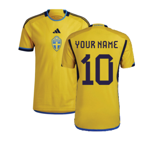 2022-2023 Sweden Home Shirt (Your Name)  2022-2023 Sweden Home Shirt (Your Name)
