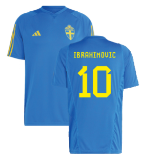 2022-2023 Sweden Training Jersey (Glory Blue) (IBRAHIMOVIC 10)
