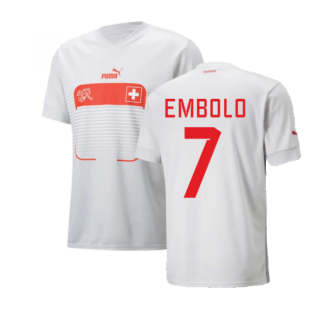 2022-2023 Switzerland Away Shirt (Embolo 7)