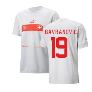 2022-2023 Switzerland Away Shirt (GAVRANOVIC 19)
