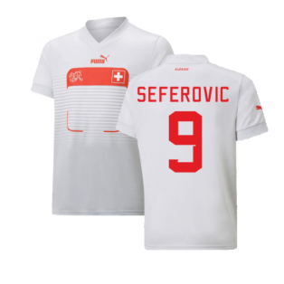 2022-2023 Switzerland Away Shirt (Kids) (Seferovic 9)