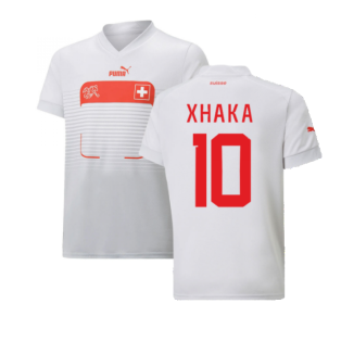 2022-2023 Switzerland Away Shirt (Kids) (Xhaka 10)