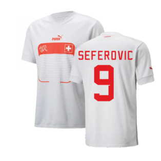 2022-2023 Switzerland Away Shirt (Seferovic 9)