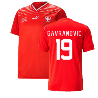 2022-2023 Switzerland Home Shirt (GAVRANOVIC 19)