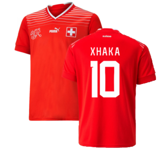 2022-2023 Switzerland Home Shirt (Kids) (Xhaka 10)
