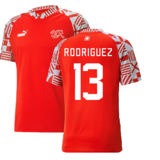 2022-2023 Switzerland Pre-Match Jersey (Red) (Rodriguez 13)