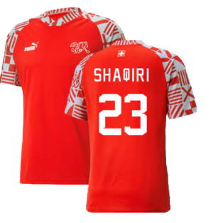 2022-2023 Switzerland Pre-Match Jersey (Red) (Shaqiri 23)