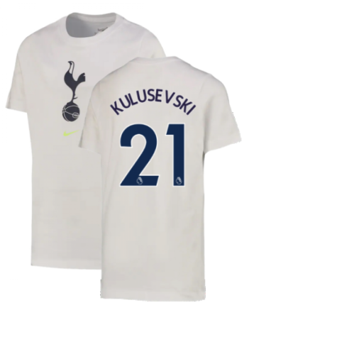 2022-2023 Tottenham Crest Tee (White) - Kids (KULUSEVSKI 21)