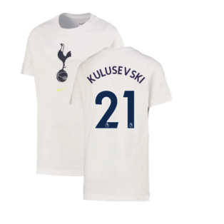2022-2023 Tottenham Crest Tee (White) (KULUSEVSKI 21)