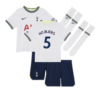 2022-2023 Tottenham Little Boys Home Mini Kit (HOJBJERG 5)