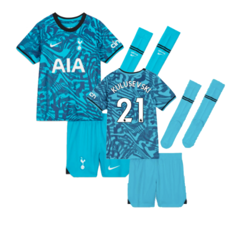 2022-2023 Tottenham Little Boys Third Mini Kit (KULUSEVSKI 21)