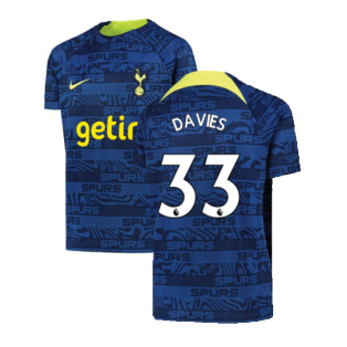 2022-2023 Tottenham Pre-Match Training Shirt (Indigo) - Kids (DAVIES 33)