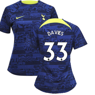 2022-2023 Tottenham Pre-Match Training Shirt (Indigo) - Ladies (DAVIES 33)