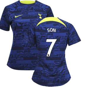 2022-2023 Tottenham Pre-Match Training Shirt (Indigo) - Ladies (SON 7)