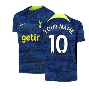2022-2023 Tottenham Pre-Match Training Shirt (Indigo) (Your Name)