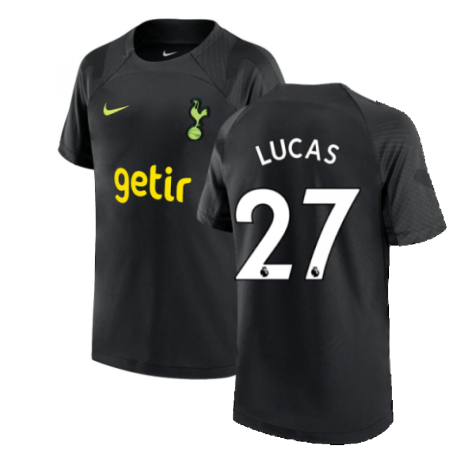 2022-2023 Tottenham Strike Training Shirt (Black) - Kids (LUCAS 27)