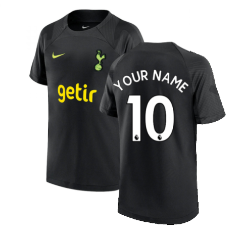 2022-2023 Tottenham Strike Training Shirt (Black) - Kids (Your Name)