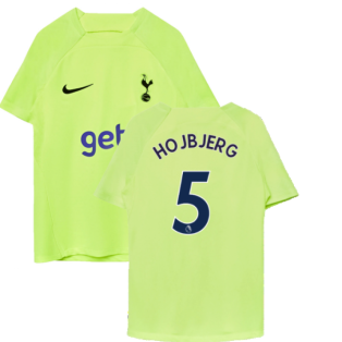 2022-2023 Tottenham Training Shirt (Volt) (HOJBJERG 5)