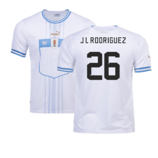 2022-2023 Uruguay Away Shirt (J L Rodriguez 26)