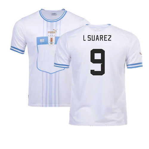 2022-2023 Uruguay Away Shirt (L Suarez 9)