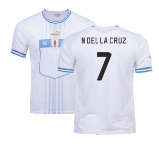 2022-2023 Uruguay Away Shirt (N Del La Cruz 7)